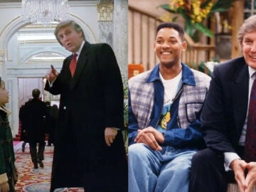 Donald Trump junto a Macaulay Culkin en Solo en casa 2 y con Will Smith en El príncipe de Bel-Air