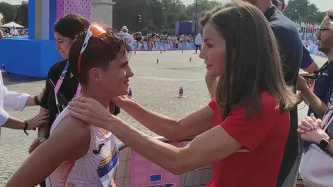 María Pérez y la reina Letizia en los Juegos Olímpicos de París María Pérez y la reina Letizia en los Juegos Olímpicos de París