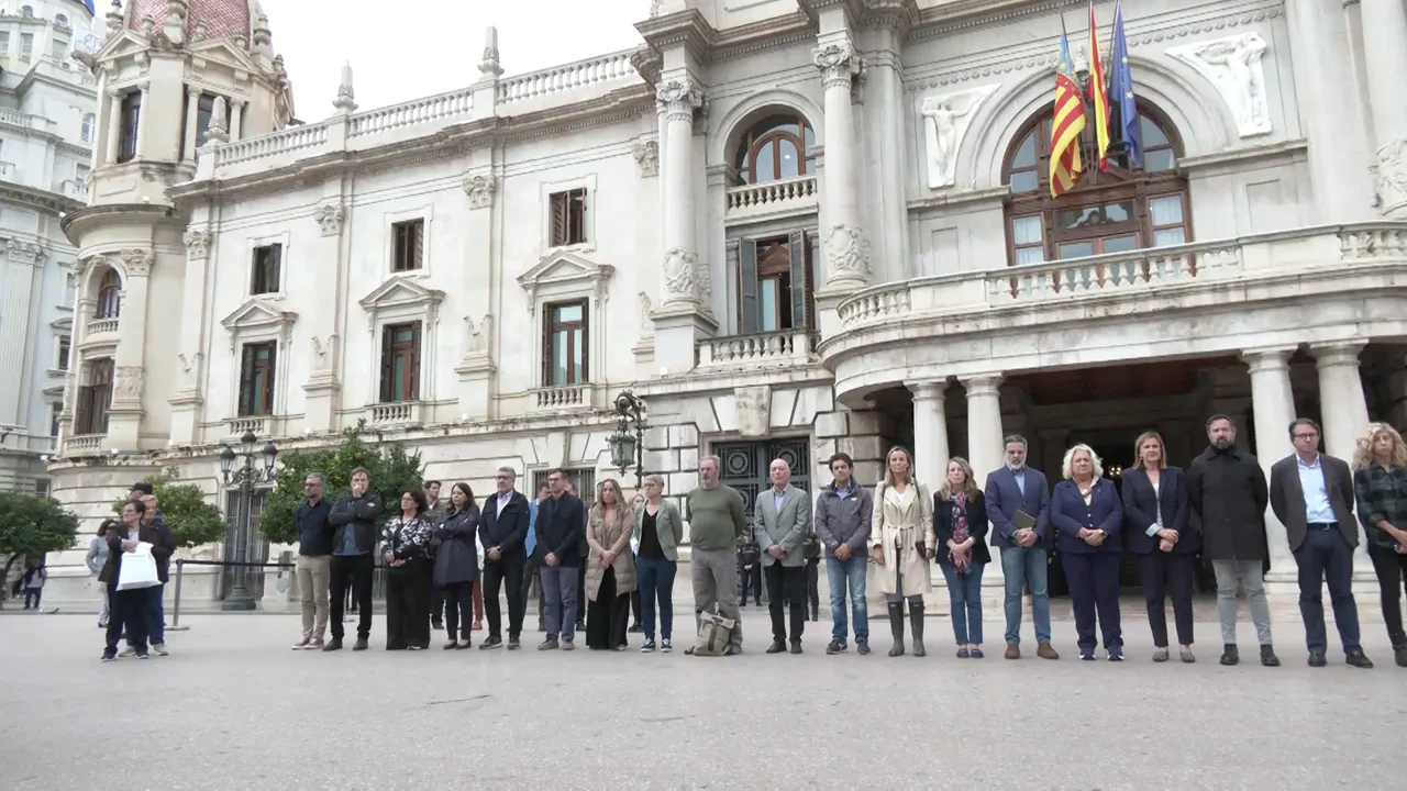 Minuto de silencio en Valencia Minuto de silencio en Valencia
