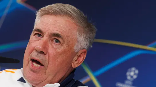 Carlo Ancelotti en rueda de prensa Carlo Ancelotti en rueda de prensa