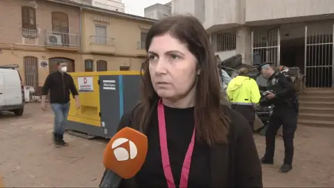 La alcaldesa de Paiporta. La alcaldesa de Paiporta.