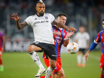 Arturo Vidal, en un partido del Colo-Colo