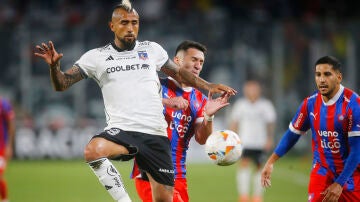 Arturo Vidal, en un partido del Colo-Colo