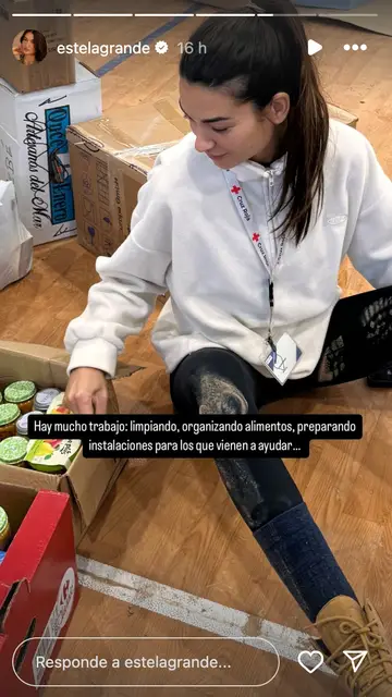 Estela Grande viaja como voluntaria hasta la Comunidad Valenciana para ayudar Estela Grande viaja como voluntaria hasta la Comunidad Valenciana para ayudar