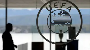 Sede central de la UEFA en Nyon (Suiza) Sede central de la UEFA en Nyon (Suiza)
