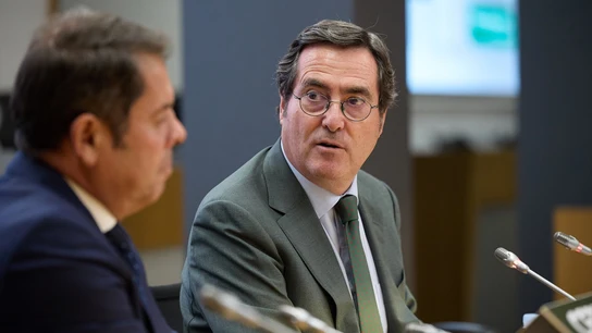 El presidente de la CEOE, Antonio Garamendi y el presidente de Cepyme, Gerardo Cuerva El presidente de la CEOE, Antonio Garamendi y el presidente de Cepyme, Gerardo Cuerva