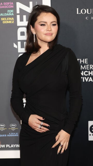 Selena Gomez en la premiere de Emilia Pérez