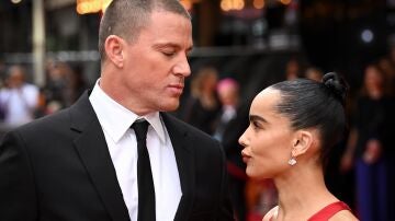 Zoe Kravitz y Channing Tatum en la premiere de Blink Twice (Parpadea dos veces)