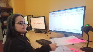 Una de las trabajadoras de la Asociaci&oacute;n 