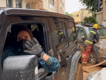 Cris 'Tortu' en las labores de rescate