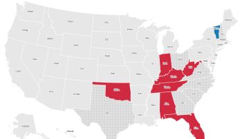 Mapa de las elecciones en EEUU