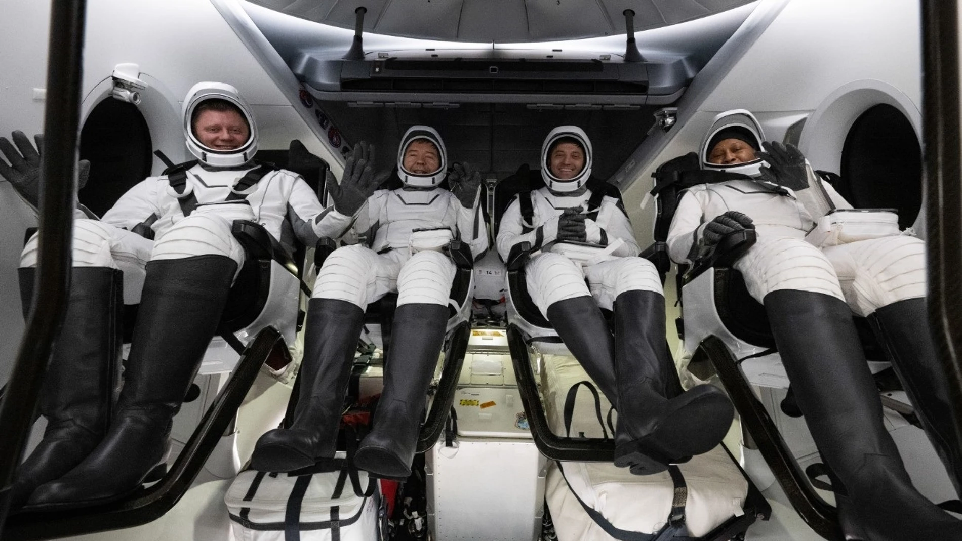Los miembros de la tripulación 8 de SpaceX de la NASA Los miembros de la tripulación 8 de SpaceX de la NASA