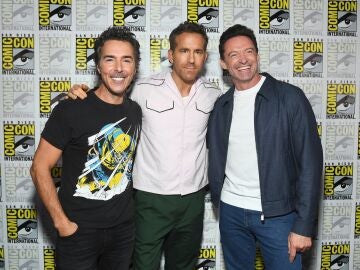 Shawn Levy, Ryan Reynolds y Hugh Jackman