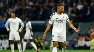 Kylian Mbapp&eacute;, en el partido ante el Milan