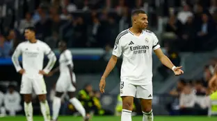 Kylian Mbappé, en el partido ante el Milan Kylian Mbappé, en el partido ante el Milan