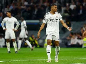 Kylian Mbappé, en el partido ante el Milan Kylian Mbappé, en el partido ante el Milan