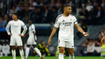 Kylian Mbappé, en el partido ante el Milan