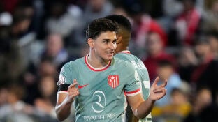 Juli&aacute;n &Aacute;lvarez, en un partido del Atl&eacute;tico de Madrid