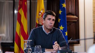 El president de la Generalitat valenciana, Carlos Maz&oacute;n