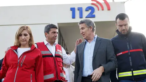 Salomé Pradas junto a Carlos Mazón y Alberto Núñez Feijóo Salomé Pradas junto a Carlos Mazón y Alberto Núñez Feijóo