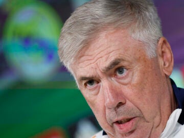 Carlo Ancelotti en rueda de prensa