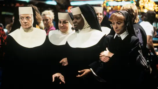 Maggie Smith, Kathy Najimy, Whoopi Goldberg, Wendy Makkena en Sister Act 2 Maggie Smith, Kathy Najimy, Whoopi Goldberg, Wendy Makkena en Sister Act 2