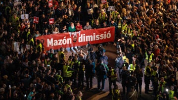 Imagen de la manifestación por la DANA en Valencia