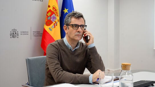 El ministro de la Presidencia, Justicia y Relaciones con las Cortes, F&eacute;lix Bola&ntilde;os