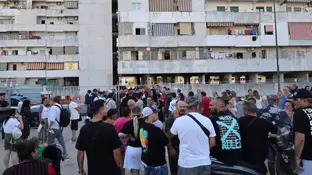 Imagen de un edificio en Scampia, Nápoles Imagen de un edificio en Scampia, Nápoles