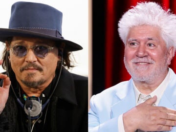 Johnny Depp y Pedro Almodóvar