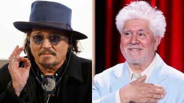 Johnny Depp y Pedro Almodóvar