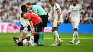 Rodrygo, lesionado en el partido ante Osasuna Rodrygo, lesionado en el partido ante Osasuna