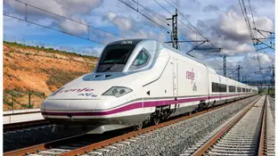 Tren AVE en imagen de archivo Tren AVE en imagen de archivo