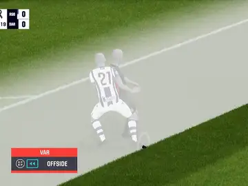 Imagen del fuera de juego de Lewandowski Imagen del fuera de juego de Lewandowski