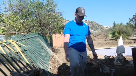 Un vecino de M&aacute;laga afectado por la DANA
