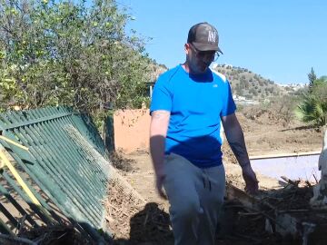 Un vecino de Málaga afectado por la DANA