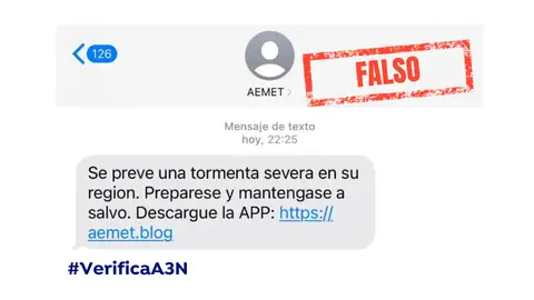 La nueva estafa que suplanta a la AEMET: "Prepárese y manténgase a salvo" La nueva estafa que suplanta a la AEMET: "Prepárese y manténgase a salvo"