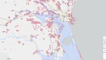 Mapa de la DANA creado por la Universidad de Valencia