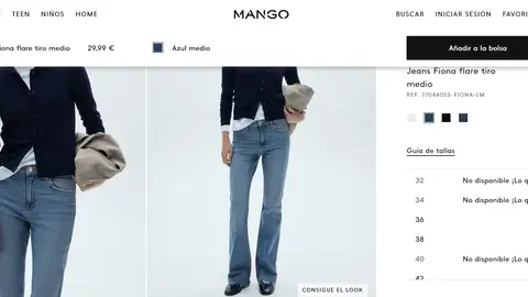 Vaqueros ligeramente acampanados Vaqueros ligeramente acampanados