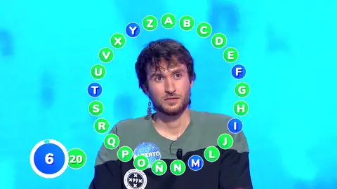 Alberto, ¡en situación límite!: obligado a acertar para alcanzar a Manu en El Rosco Alberto, ¡en situación límite!: obligado a acertar para alcanzar a Manu en El Rosco