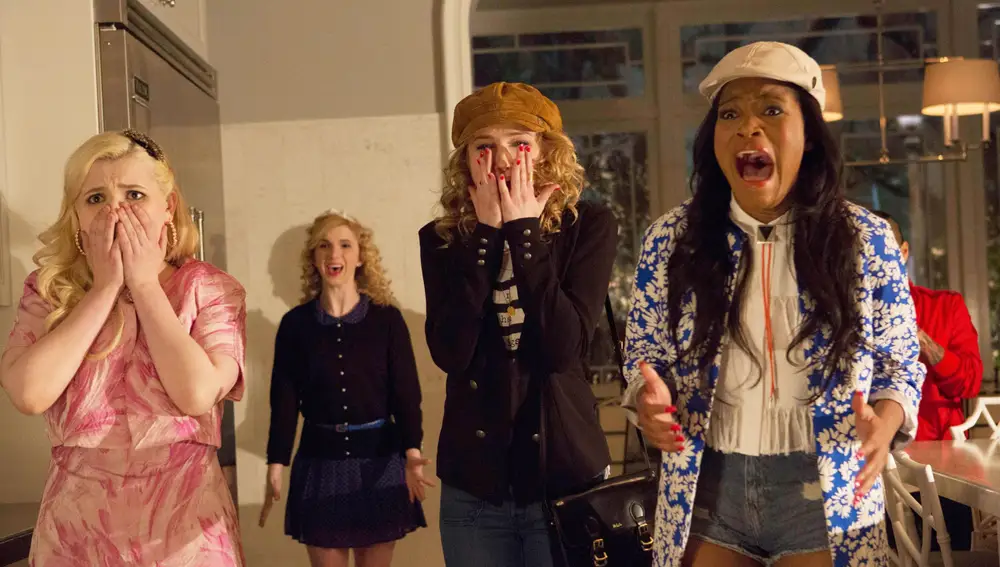 Abigail Breslin, Skyler Samuels, Keke Palmer en Scream Queens Abigail Breslin, Skyler Samuels, Keke Palmer en Scream Queens