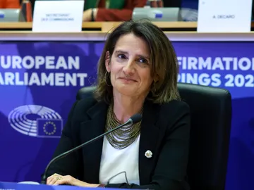 Teresa Ribera en el Parlamento Europeo Teresa Ribera en el Parlamento Europeo