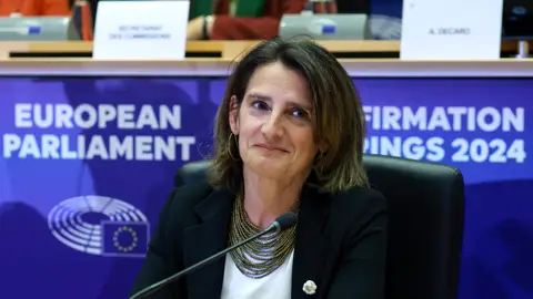 Teresa Ribera en el Parlamento Europeo Teresa Ribera en el Parlamento Europeo