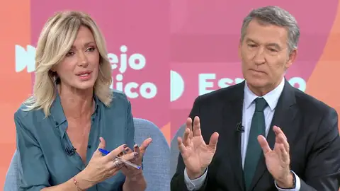 Feijóo en Espejo Público. Feijóo en Espejo Público.