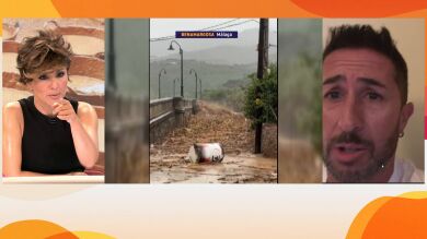 Temor ante el desbordamiento del río en Benamargosa (Málaga): 