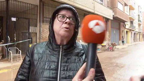 Una vecina desalojada Una vecina desalojada
