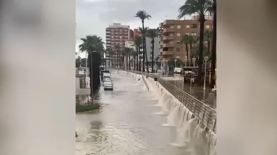 Imagen del norte de Castellón inundado Imagen del norte de Castellón inundado