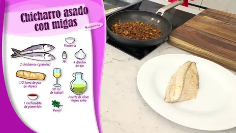 Ingredientes Chicharro asado con migas Ingredientes Chicharro asado con migas