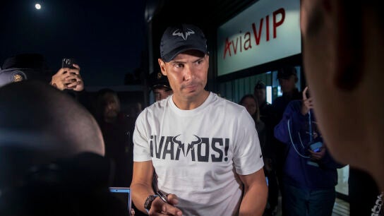 Rafa Nadal llega a M&aacute;laga para la Copa Davis 2024