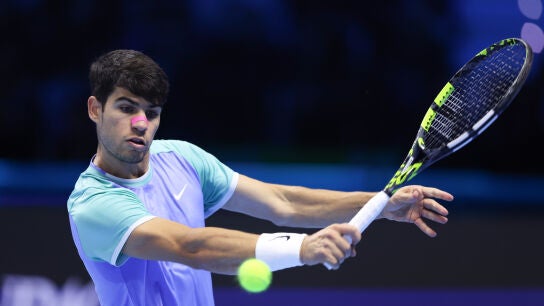 Carlos Alcaraz durante las ATP Finals 2024